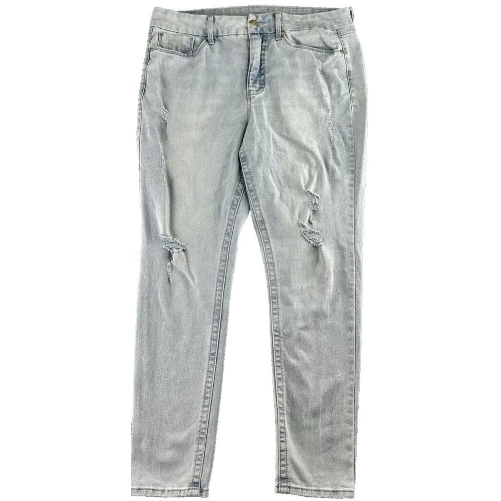 SEVEN7 TummyLess High Rise Skinny Jean Size 16 Amsterdam Wash Slimming‎ Control